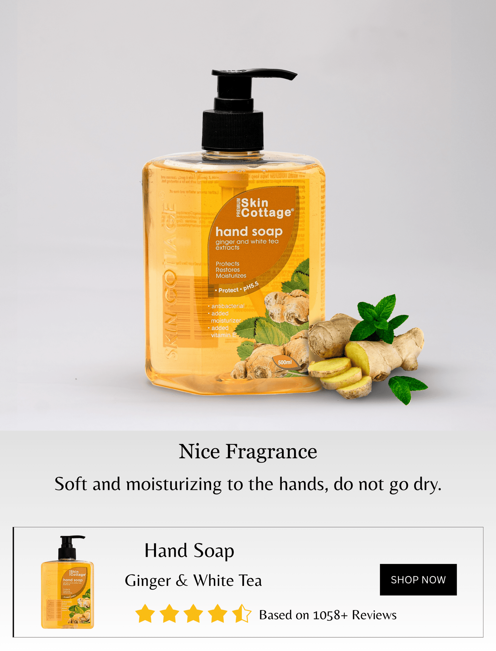 Hand Soap Ginger White Tea